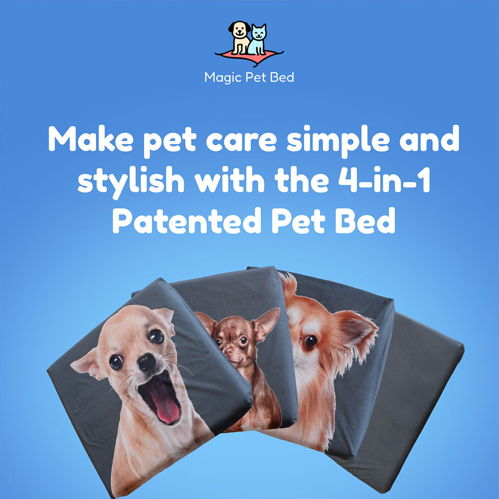 MagicPetBed™ Small With Pet Prints