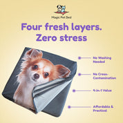 MagicPetBed™ Small With Pet Prints